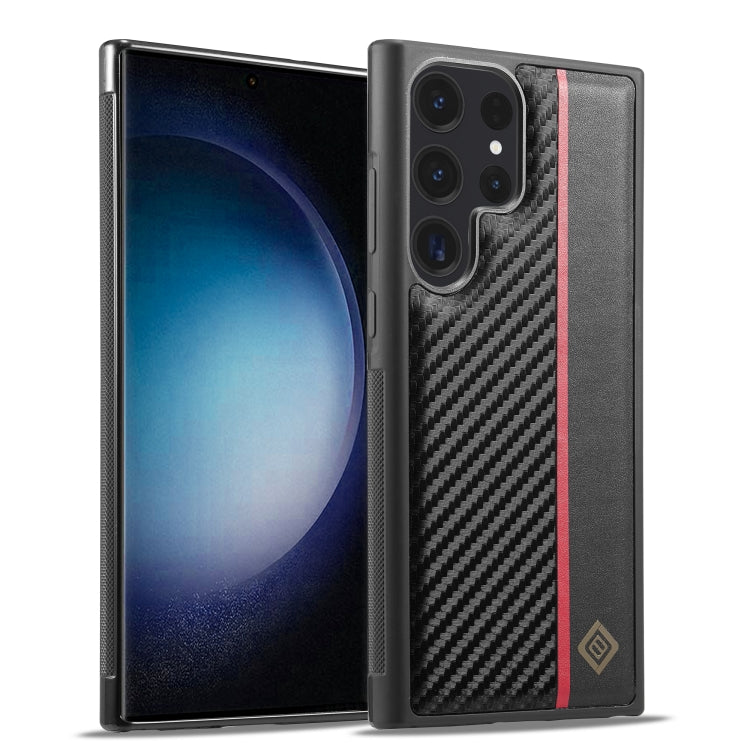 LC.IMEEKE Samsung Galaxy Shockproof Carbon Fiber Pattern Phone Case