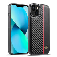 LC.IMEEKE Apple iPhone Carbon Fiber Texture Phone Case