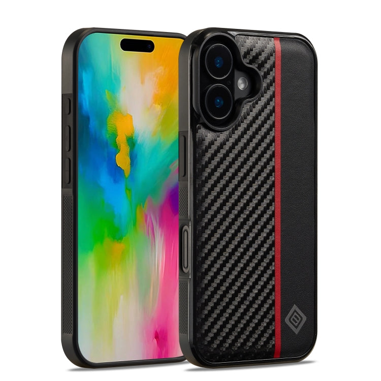 LC.IMEEKE Apple iPhone Carbon Fiber Texture Phone Case