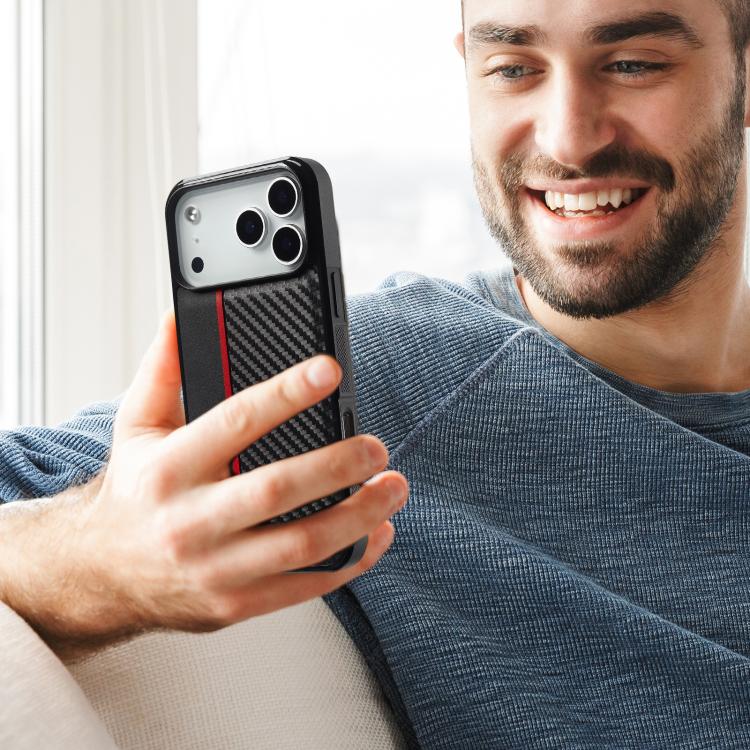 LC.IMEEKE Apple iPhone Carbon Fiber Texture Phone Case