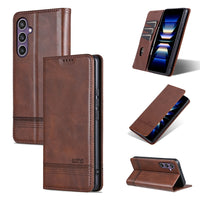 AZNS Samsung Galaxy Leather Texture Wallet Phone Case