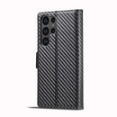 LC.IMEEKE Samsung Galaxy Carbon Fiber Pattern Leather Phone Case