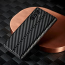 LC.IMEEKE Samsung Galaxy Carbon Fiber Pattern Leather Phone Case