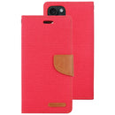 GOOSPERY Apple iPhone 15 Canvas Texture Wallet Phone Case