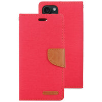 GOOSPERY Apple iPhone 15 Canvas Texture Wallet Phone Case