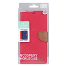 GOOSPERY Apple iPhone 15 Canvas Texture Wallet Phone Case