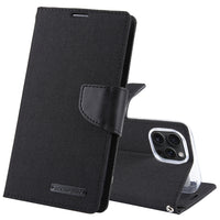 GOOSPERY Apple iPhone 15 Canvas Texture Wallet Phone Case