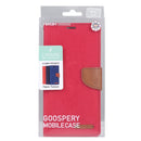 GOOSPERY Apple iPhone Canvas Texture Wallet Phone Case
