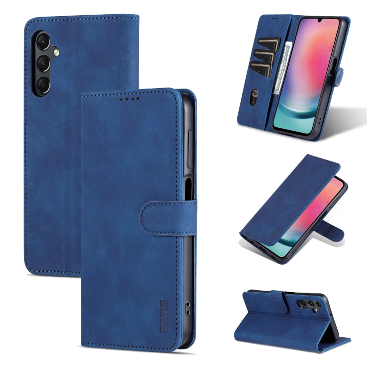 AZNS Samsung Galaxy Calf Texture Flip Phone Case