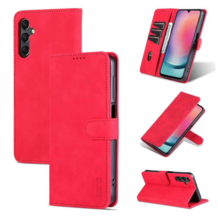 AZNS Samsung Galaxy Calf Texture Flip Phone Case