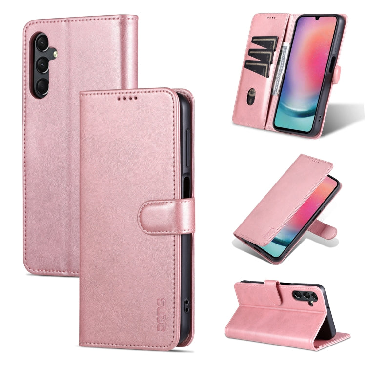 AZNS Samsung Galaxy Calf Texture Flip Phone Case