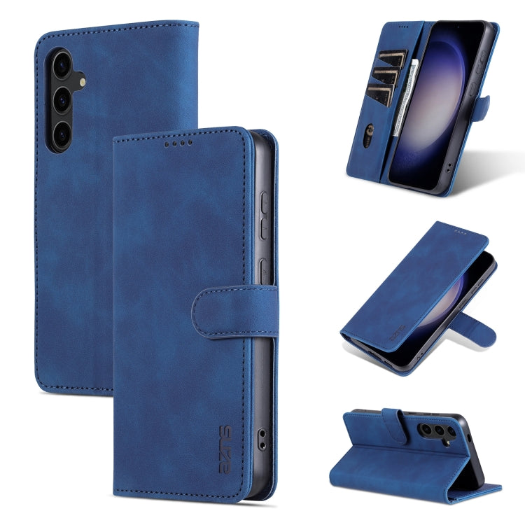 AZNS Samsung Galaxy Calf Texture Flip Phone Case