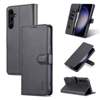 AZNS Samsung Galaxy Calf Texture Flip Phone Case