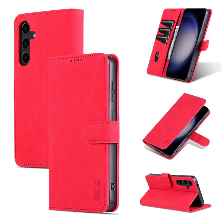 AZNS Samsung Galaxy Calf Texture Flip Phone Case