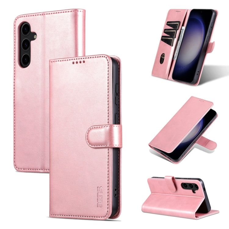 AZNS Samsung Galaxy Calf Texture Flip Phone Case