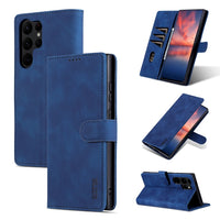 AZNS Samsung Galaxy Calf Texture Flip Phone Case