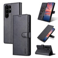 AZNS Samsung Galaxy Calf Texture Flip Phone Case