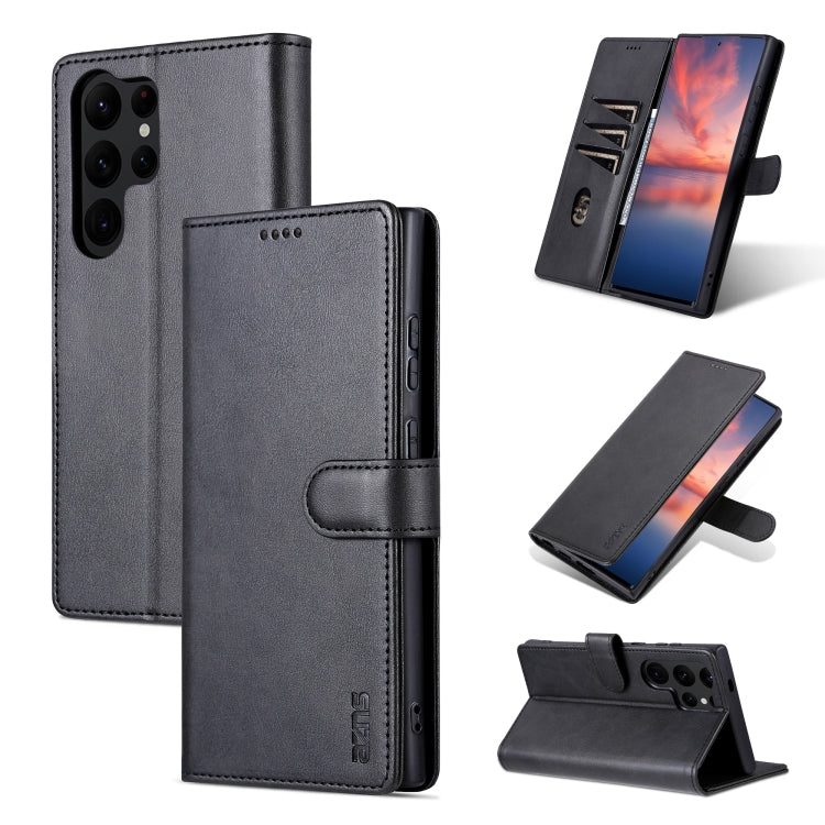 AZNS Samsung Galaxy Calf Texture Flip Phone Case
