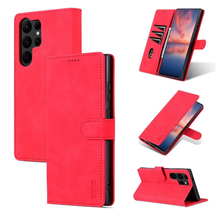 AZNS Samsung Galaxy Calf Texture Flip Phone Case