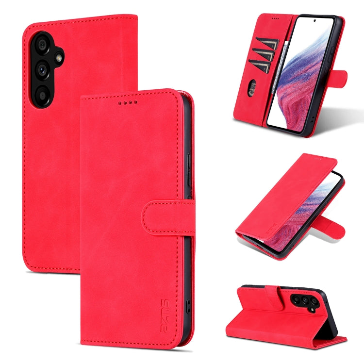 AZNS Samsung Galaxy Calf Texture Flip Phone Case