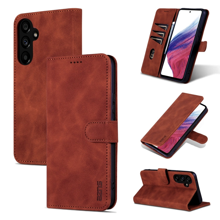 AZNS Samsung Galaxy Calf Texture Flip Phone Case