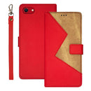 idewei Apple iPhone Two-Colour PU Leather Phone Case