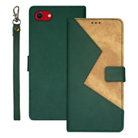 idewei Apple iPhone Two-Colour PU Leather Phone Case