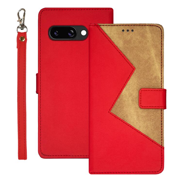 idewei Google Pixel Two-Colour PU Leather Phone Case