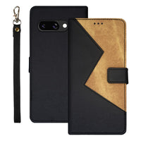idewei Google Pixel Two-Colour PU Leather Phone Case