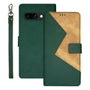idewei Google Pixel Two-Colour PU Leather Phone Case