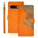 idewei Google Pixel Two-Colour PU Leather Phone Case