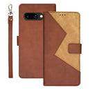 idewei Google Pixel Two-Colour PU Leather Phone Case