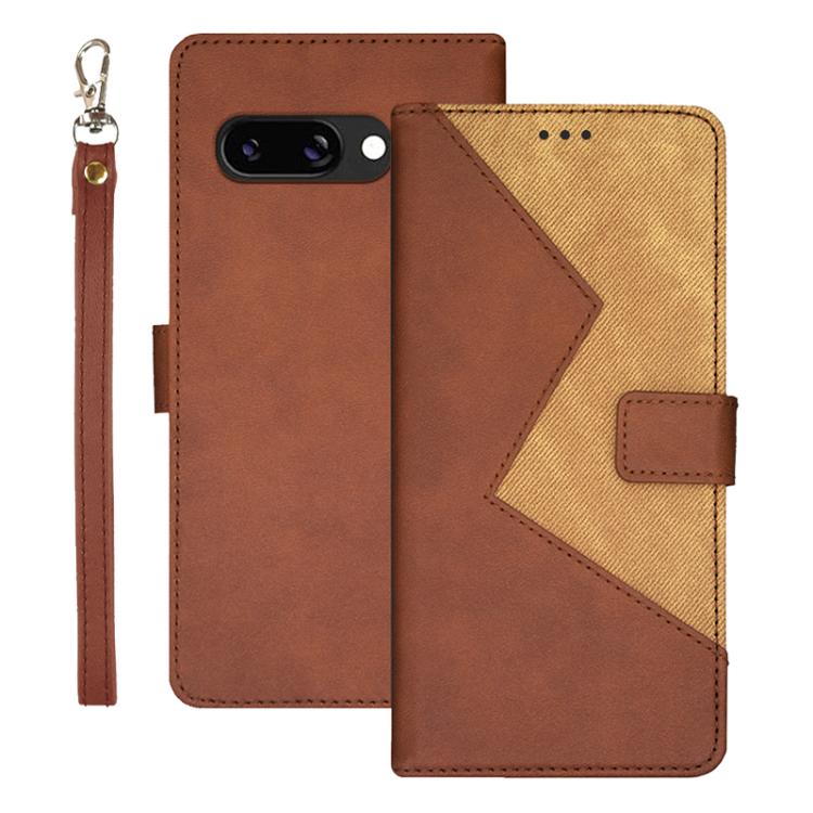 idewei Google Pixel Two-Colour PU Leather Phone Case