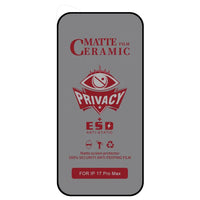 Apple iPhone Privacy Ceramic Screen Protector