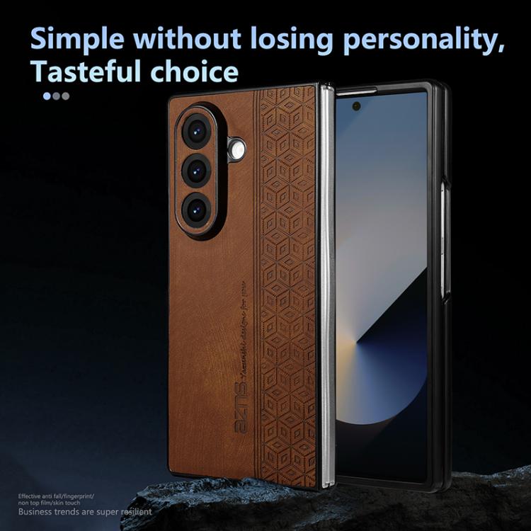 AZNS 3D Embossed Skin Feel Phone Case, For Samsung Galaxy Z Flip7 5G, For Samsung Galaxy Z Fold6