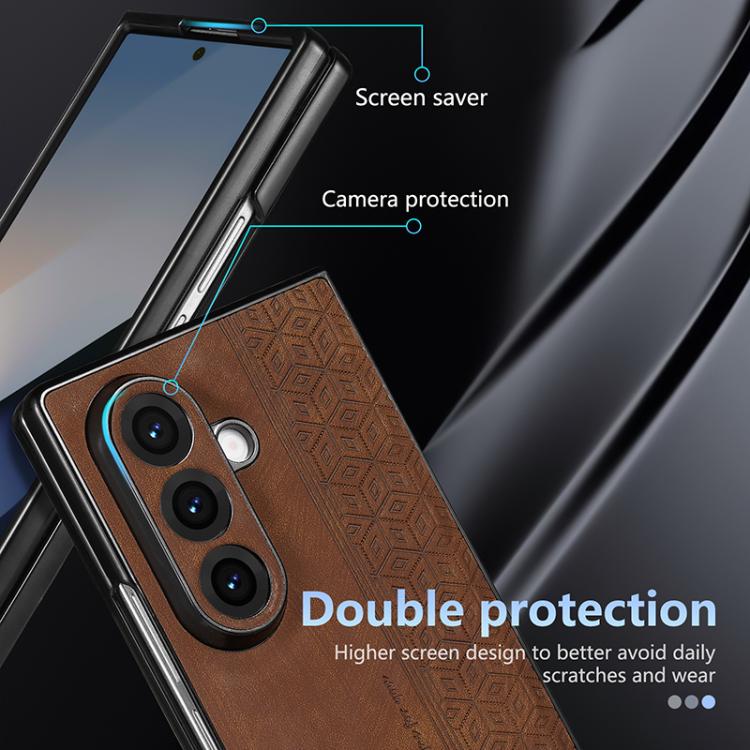 AZNS 3D Embossed Skin Feel Phone Case, For Samsung Galaxy Z Flip7 5G, For Samsung Galaxy Z Fold6