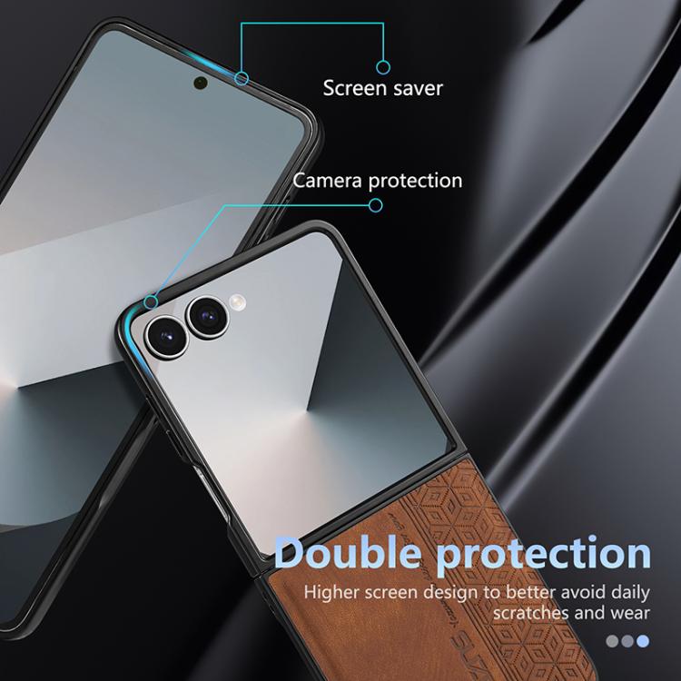 AZNS 3D Embossed Skin Feel Phone Case, For Samsung Galaxy Z Flip7 5G, For Samsung Galaxy Z Fold6