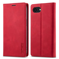 LC.IMEEKE Apple iPhone 16e Magnetic Leather Wallet Phone Case