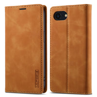 LC.IMEEKE Apple iPhone 16e Magnetic Leather Wallet Phone Case