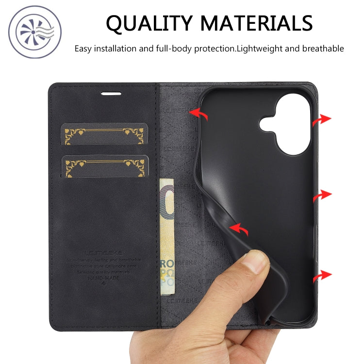 LC.IMEEKE Apple iPhone Magnetic Leather Flip Phone Case