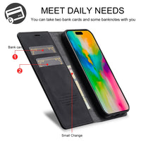 LC.IMEEKE Apple iPhone Magnetic Leather Flip Phone Case