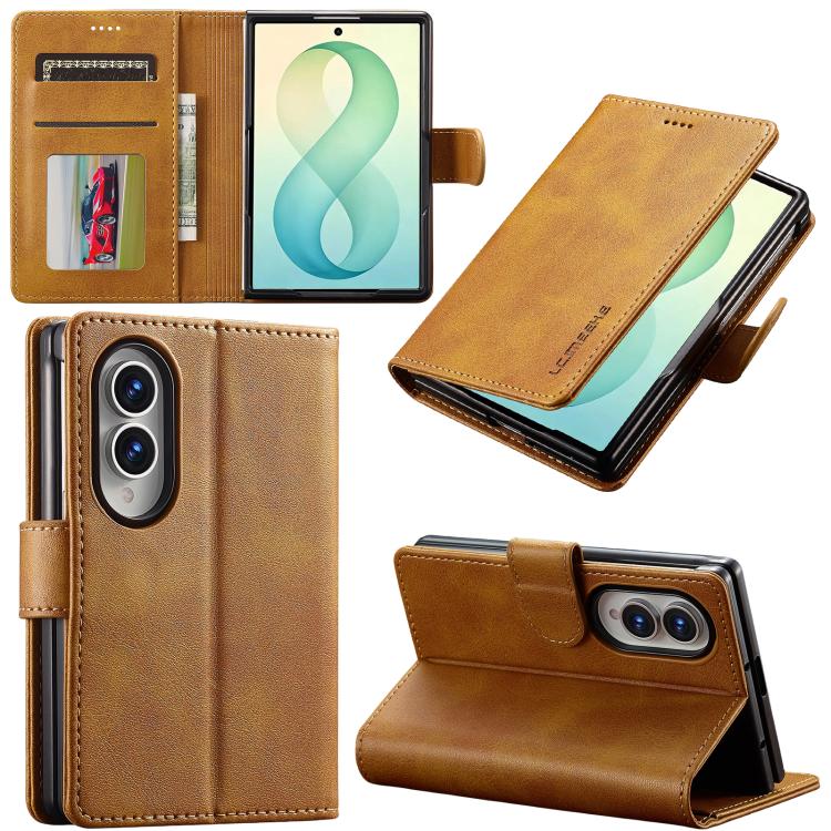 LC.IMEEKE Samsung Galaxy Leather Texture Phone Case