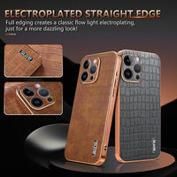 AZNS Apple iPhone 13 / 12 Crocodile Texture Phone Case
