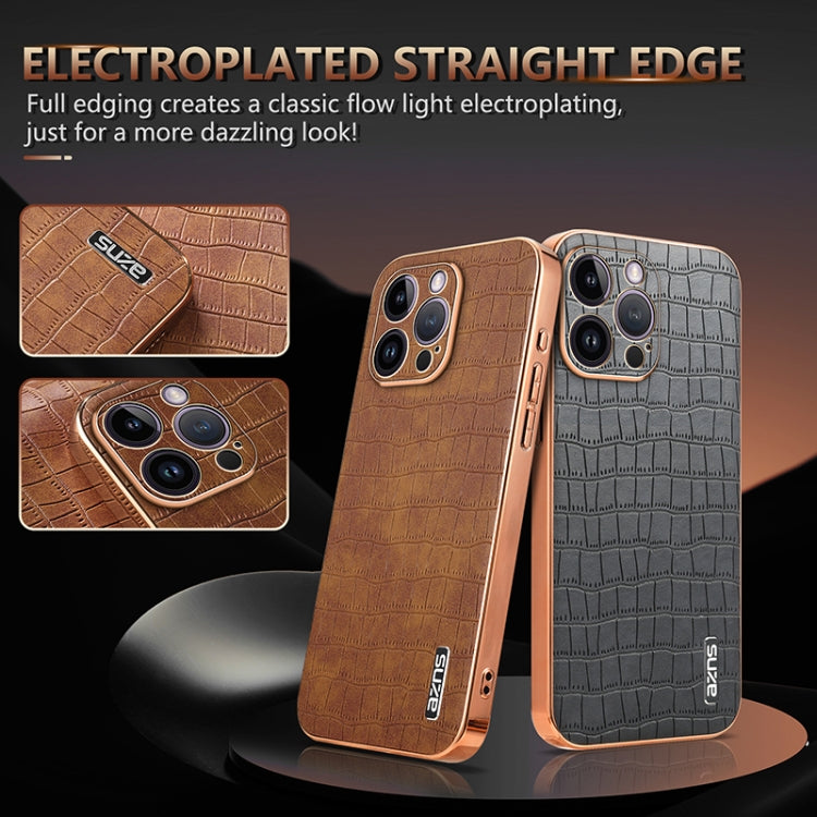 AZNS Apple iPhone 13 / 12 Crocodile Texture Phone Case