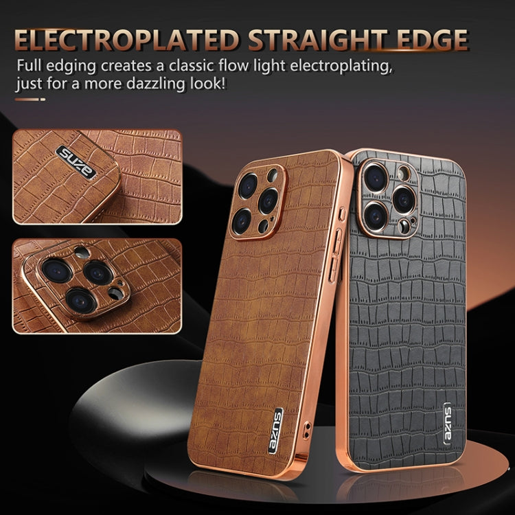 AZNS Apple iPhone 15 / 14 Crocodile Texture Phone Case