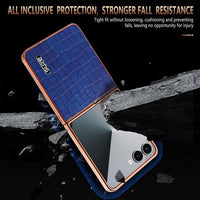 AZNS Samsung Galaxy Z Series Crocodile Texture Phone Case