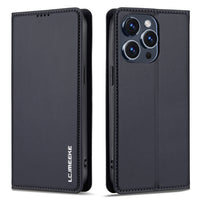 LC.IMEEKE Apple iPhone Frosted PU Wallet Phone Case