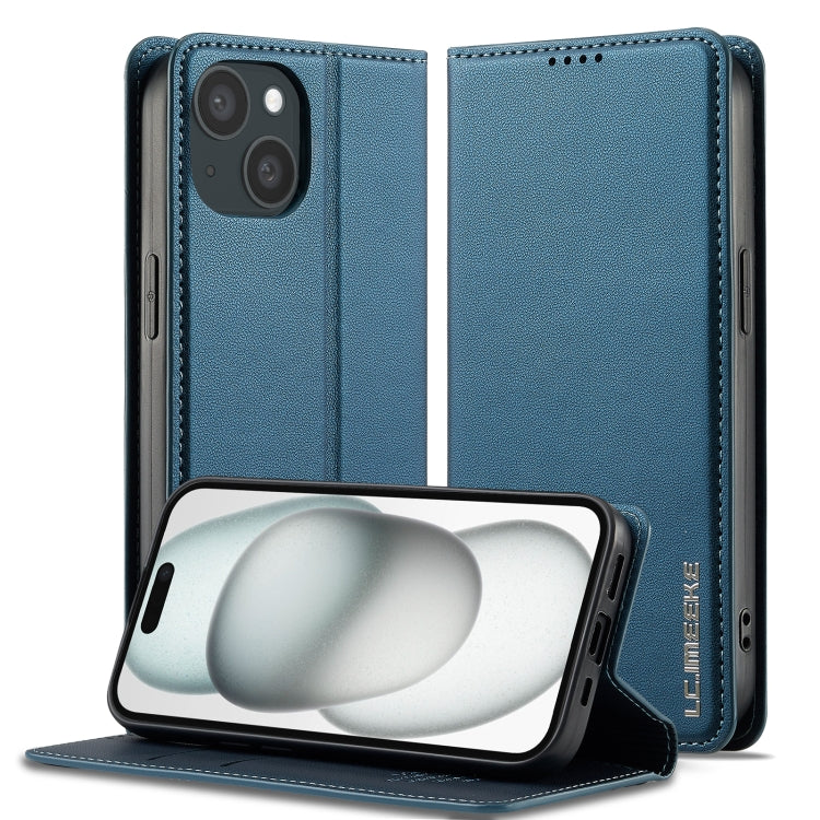 LC.IMEEKE Apple iPhone Frosted PU Wallet Phone Case