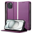 LC.IMEEKE Apple iPhone Frosted PU Wallet Phone Case