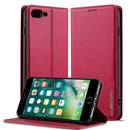 LC.IMEEKE Apple iPhone Frosted PU Wallet Phone Case